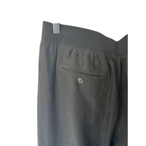 ATM Anthony Thomas Melillo Black 100% Silk Jogger Pants Medium - Picture 10 of 10